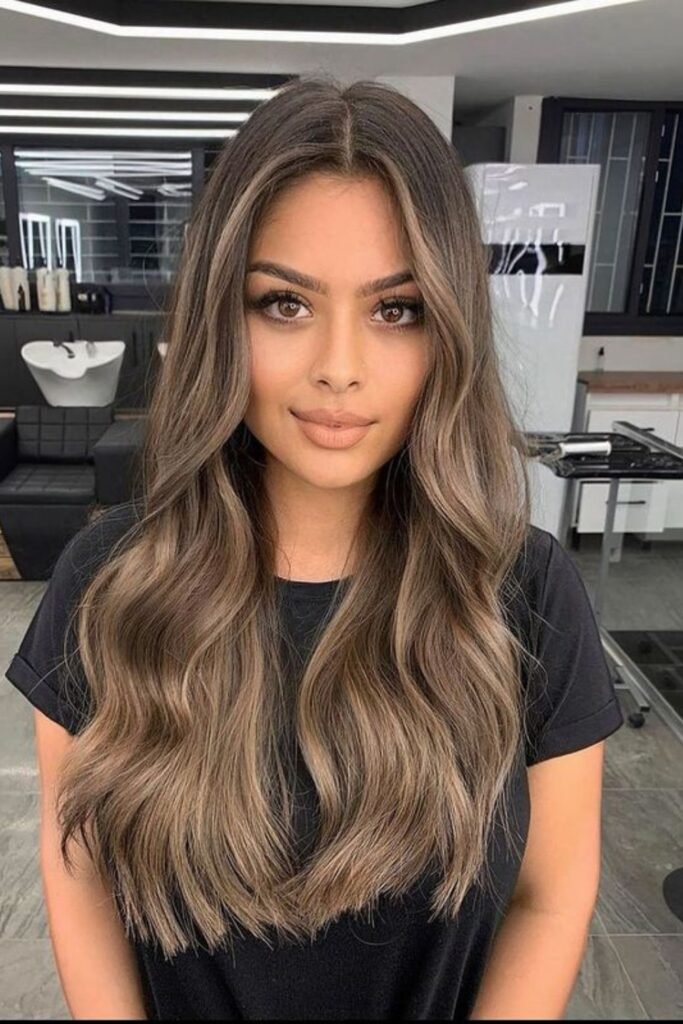 Blonde Ash hair color for Indian skin tone